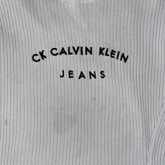 90’s Calvin Klein Jeans embroidered ribbed sweater - Picture 3 of 4